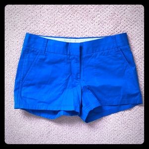 Bright blue chino shorts